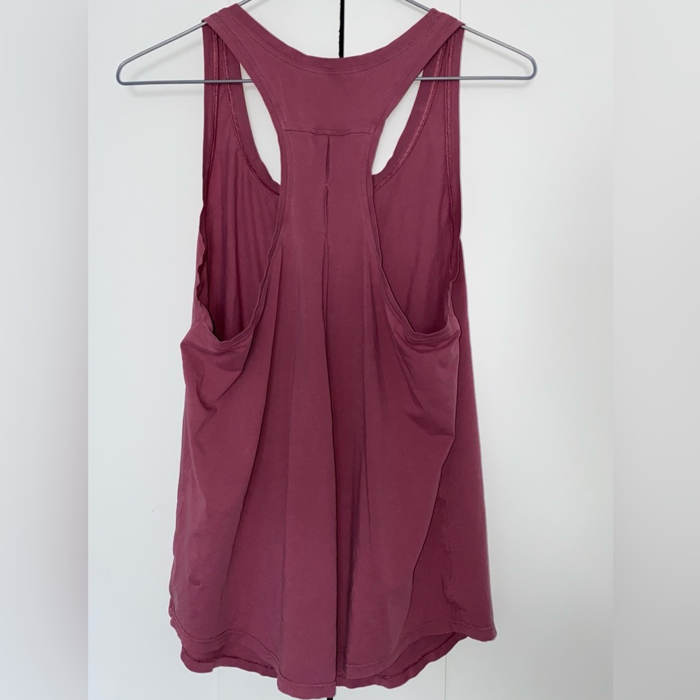 Lululemon Love Tank Pleated Large Moss Rose